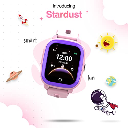 Image of Turet Stardust Smart Watch for Kids- Smartwatch for Boys and Girls with Camera, Games, Recorder, Phone Book, SMS, 2-Way Calling Kids Watches - No GPS - No App