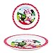 Disney Dinnerware Set for Girls - 3 Pc Kitchen Accessories Bundle with Stitch, Princess, Minnie Mouse Plates Plus Stickers, More | Disney Plates for Girls, Kids, Toddlers