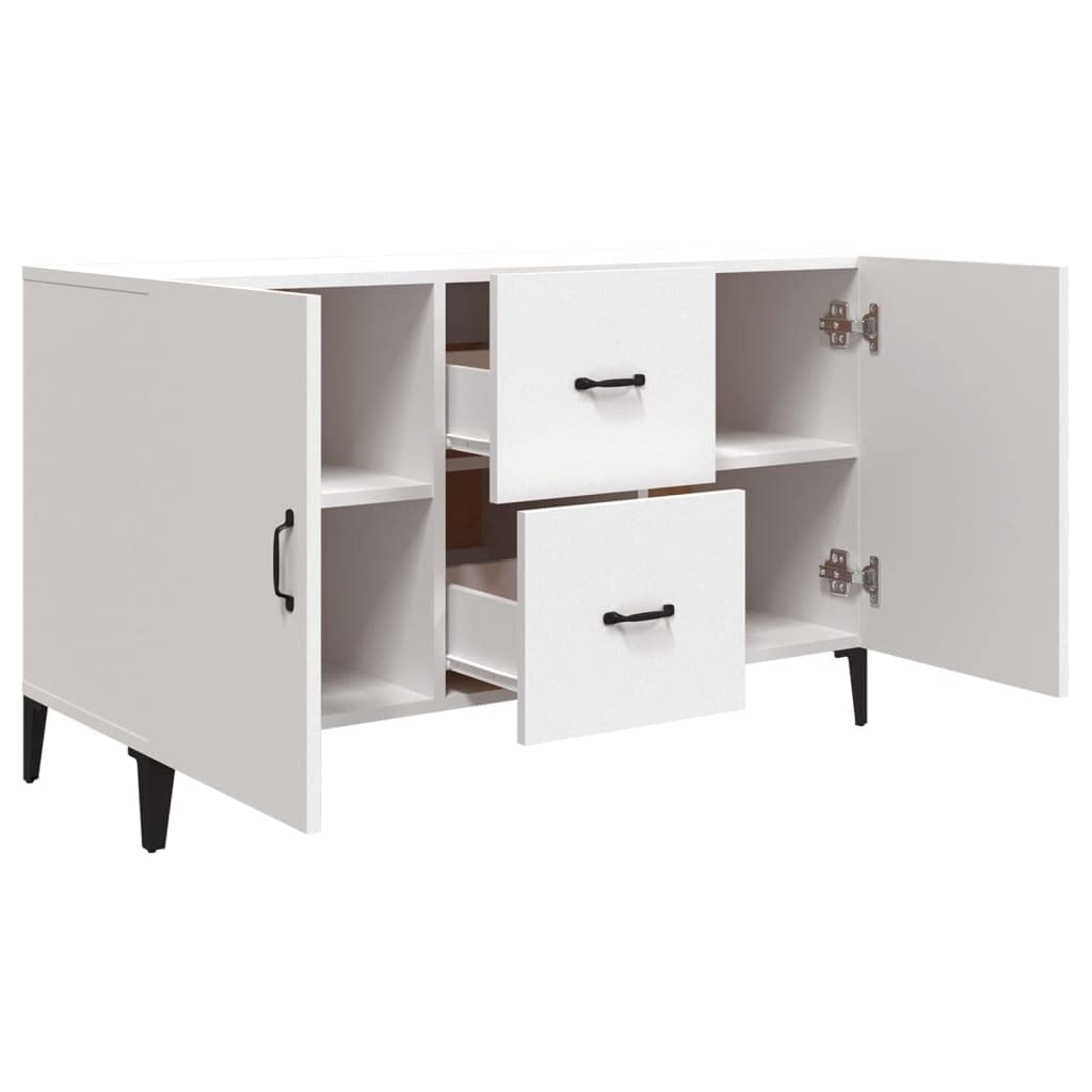 Credenza,Mobiletto Multiuso Madie moderne soggiorno Con scomparti Per Sala da Pranzo Salotto Corridoio Cucina Bianca 100x36x60 cm in Legno Multistrato