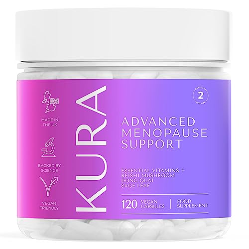Kura Menopause Supplements for Women - 14 Active Ingredients for Advanced Support - 2 Month Supply Menopause & Perimenopause