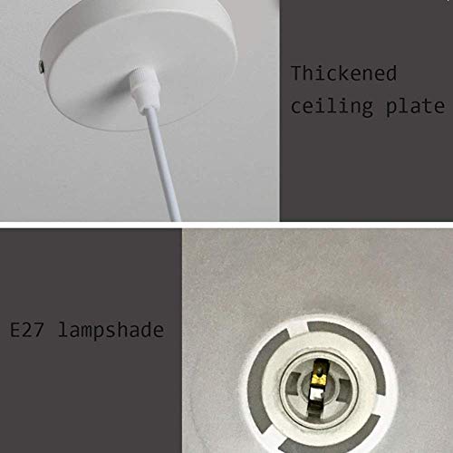 Éclairage suspension minimaliste blanc pour illuminer un salon sombre