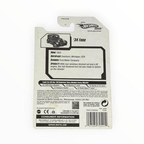 2009 Regular Treasure Hunt 34 Ford #6/12 miniatura 2