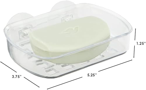 Miniatura 3 de Home Basics Carrito de ducha y baño con ventosas (jabonera)