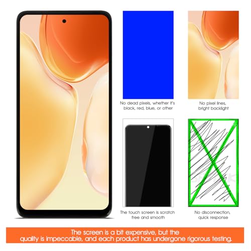 Image of for Moto G 5G 2024 Screen Replacement for Moto G 5G 2024 LCD Display XT2417 XT2417-6 LCD Digitizer Touch Screen Assembly Repair Part with Frame