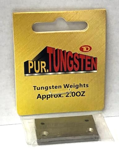 Pur.Tungsten Pinewood Car Tungsten Weight Plates (4 Pack of 1/2 oz. weights total 2 oz.) Pre-drilled Screw-on Tungsten weights environmentally friendly & LEAD-FREE Easy Mounting