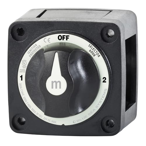 m-Series 3-Position Battery Switch, Black