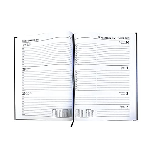 2026 Diary A4 Weekly Planner - Navy Blue Hardcover Week to View Organiser, Nay Blue - Image 2