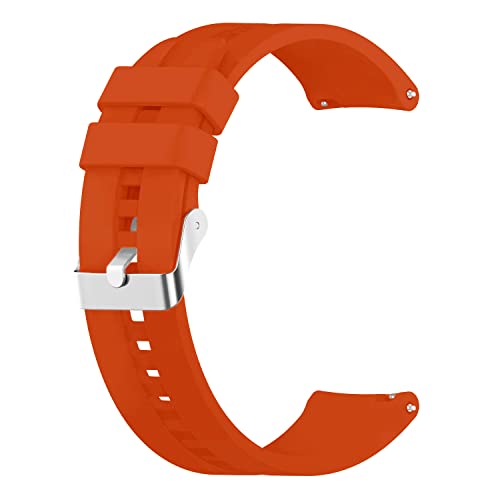 Image of ACM Watch Strap 20mm compatible with Compaq Q Watch Smartwatch | Silicone Belt Classic Band