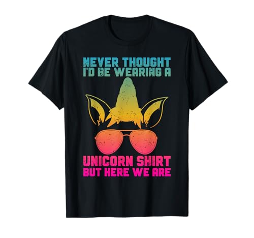 Fathers Day I Wear A Unicorn Shirt Dadacorn Funny T-Shirt