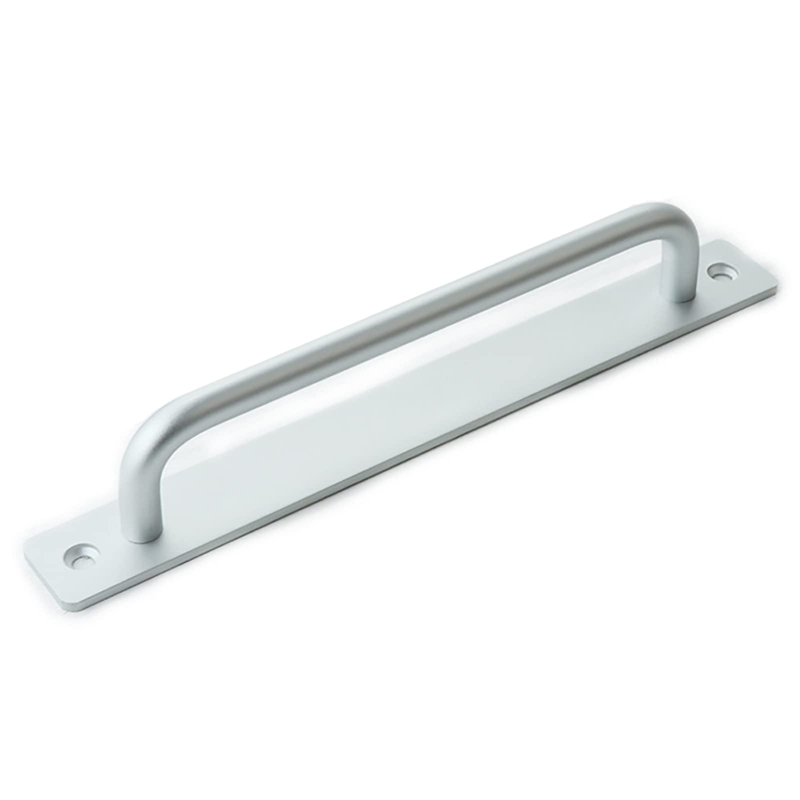 Heavy Duty Aluminum Alloy Pull and Flush Barn Door Handle - Modern Sliding Door Hardware(Silver,180mm)
