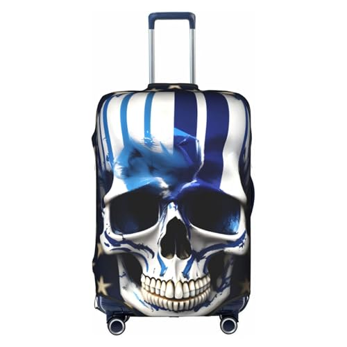 Housse de protection élastique pour bagage de voyage XL motif étoiles bleu et blanc