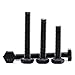 1/2-13 x 2 Hex Head Bolts Black, 304 Stainless Steel 18-8 Hexagon Head Screws Bolts, Black Oxide Finish, Allen Hex Drive, 6 PCS
