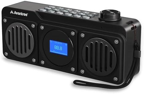Avantree BoomByte - Portable FM Radio & Bluetooth Speaker with Stereo Sound