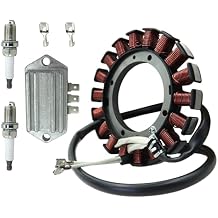 237878-S Stator KIT, 15/20 AMP for Kohler CV460 CV490 CV492 CV493 CV15 CV18 CV25 CH18 CV460S K161 K181 K241 K301 K341 Lawnmower Tractor with 25 403 03-S Regulator Rectifier&Spark Plug