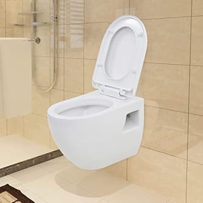 ZEYUAN Wand-WC, Toilette, Hänge Wc, Kloschüssel, Laufen Wc, Keramik Weiß