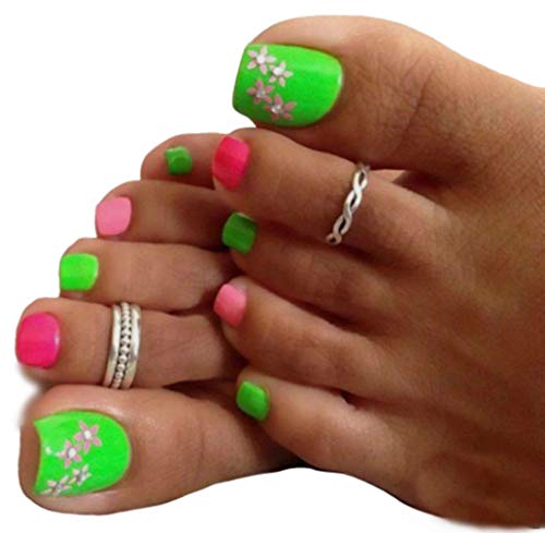 Toe Ring, Sterling Silver 2 Rings, Toe Rings Adjustable, Toe Rings for Women