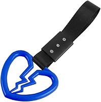 Vista 20 de Q1-TECH, JDM Tsurikawa Anillo japonés de metro, tren, autobús, mango de corazón roto, correa de mano, anillos de advertencia para parachoques