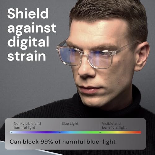 Image of IFLASH Zero Power Light Weight Computer Readers Blue Light Blocking Eye Glasses Men Women | Anti Glare UV Blu Ray light Filter Cut Reflection Protection Lens TR90 Frames