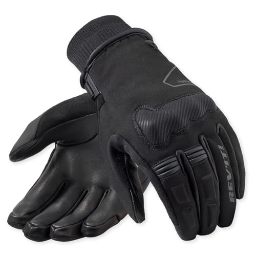 REV'IT! Revit Hydra 3 H2O Gants de moto étanches en cuir noir XL mi-saison