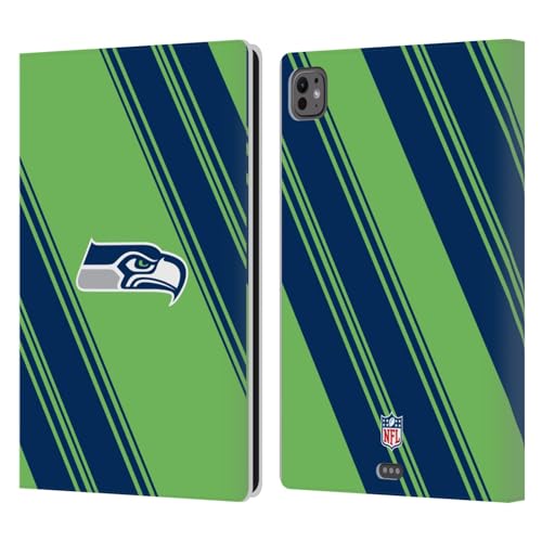 Étui en cuir iPad Pro 11 M4/M5 NFL Seattle Seahawks de haute finition