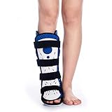 SDVantage Knöchelstütze, Frakturstiefel, kurze Knöchel-Fuß-Tropfbandage, Orthesenschiene mit Frontschutzplatte für Knöchel-Fußverletzungen, Verstauchungen, gebrochene Waden, Knöchel-Fußorthese (rechts