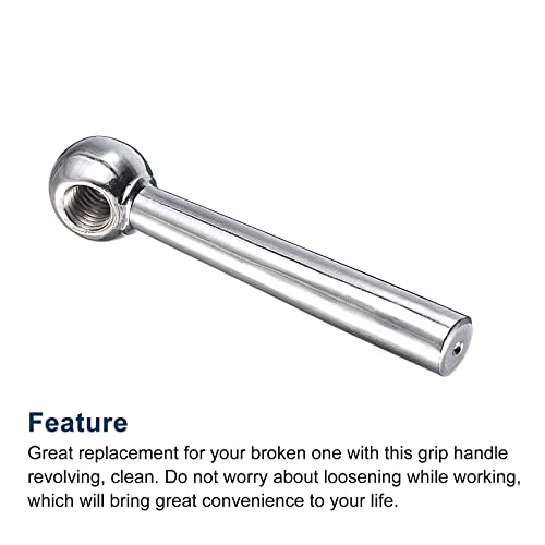 Image of uxcell Milling Machine Ball Table Handle, 1Pcs M10 Threaded 82mm /3.23 inch Length Ball Crank Table Handle Revolving Handle Replacement Parts for Industry Accessory