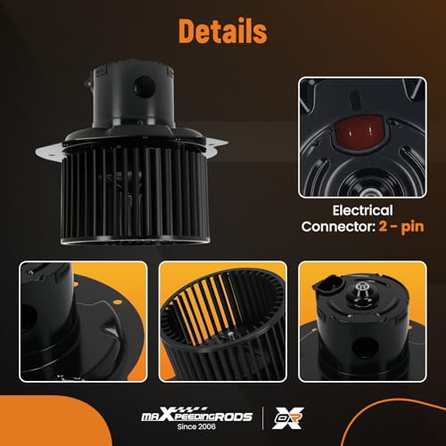 Image of maXpeedingrods AC Heater Blower Motor w /Fan for Ford Bronco /F-150 F-250 F-350 1996-1987 Replaces 700146