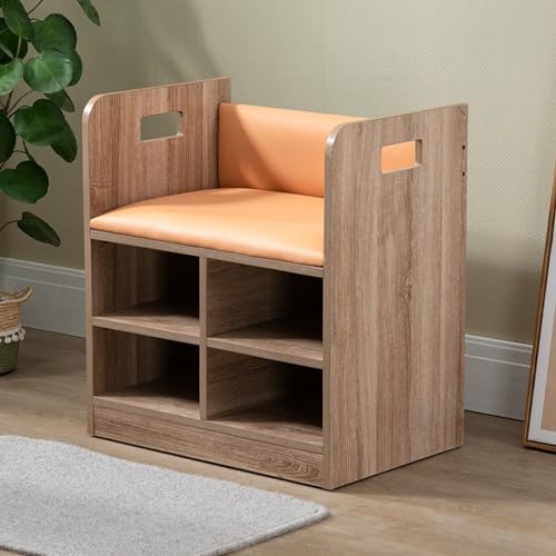 Banc à chaussures en bois robuste, tabouret polyvalent haut de gamme