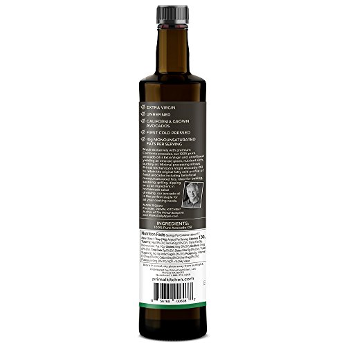 Primal Kitchen Extra Virgin Avocado Oil, Whole30 Approved, Certified Paleo, And Keto Certified, 8.5 Fluid Ounces #TOP1