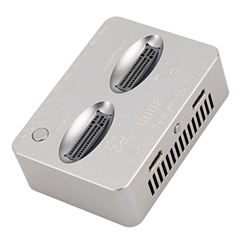 Duplicador NVME M.2 con estación de acoplamiento USB-C dual bay miniatura 4