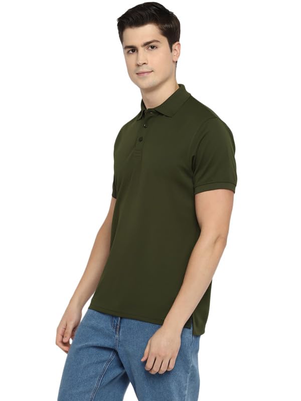 Image of Southern Alps Polo Collar T-Shirt with Moisture Wicking for Men