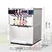 Kolice Commercial 3 flavors soft serve ice cream machine yogurt soft ice cream machine gelato ice cream maker-countertop design, 2+1 mixed flavors, full transparent dispenser, upper tanks refrigerated
