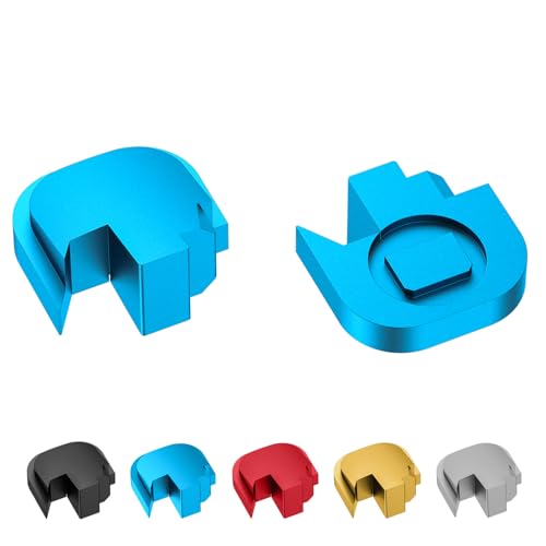 NJE Rear Cover Slide Back Plate for Smith & Wesson M&P 9/40 Shield Subcompact Only (Light Blue)