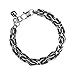 COBI 316L Stainless Steel Vintage Bracelets for Men, Black Thin Chains, Punk Style, Mens Minimal Bracelet, Everyday Jewelry, Fashion Accessories, Hypoallergenic, Ideal Gifts - 8.5