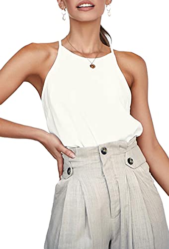 Image of LouKeith Womens Tank Tops Casual Flowy Printed Vest Shirts Sleeveless Cotton Soft Summer Tees Blouses