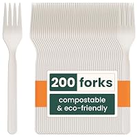 200 Cuillères à Café Réutilisables Végétales - Lavables Au Lave-Vaisselle, Écologiques Pour Fêtes, Mariages, Événements - Blanc 13 Cm