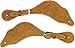 Jeereal Leather Western Spur Straps for Cowboy,Double Ply Reinforced Stitching Spur Straps (Yellow Brown | Veg-TAN Pattern)