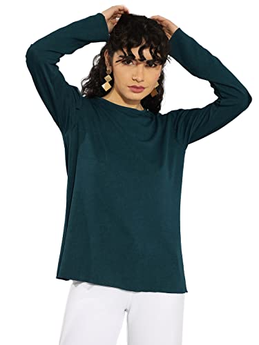 Image of KOTTY Women's Solid Regular Fit T-Shirt