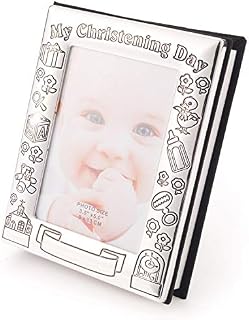 Personalised My Christening Day Photo Album For 72 x 4"x6" Photographs - Enter Your Custom Engraving