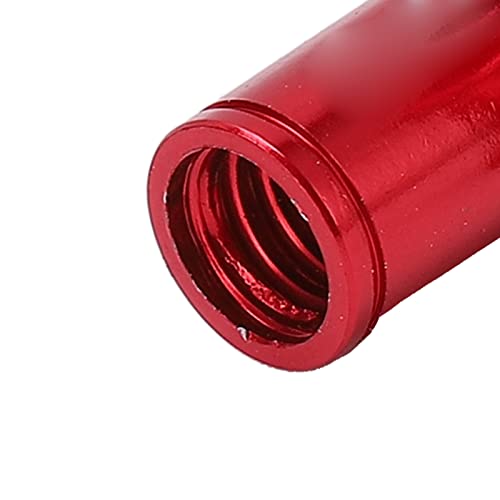 Cubiertas de válvula aluminio rojas para bicicleta miniatura 2