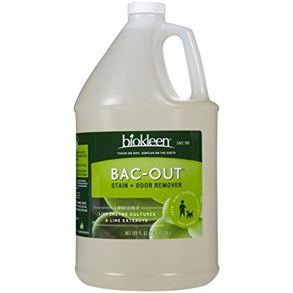 Biokleen Bac-Out Enzyme Cleaner and Stain & Odor Remover for Pet Stains, Laundry, Diapers, Wine, Carpets, & More, Eco-Friendly, Non-Toxic, Lime Scent, 128 Ounces