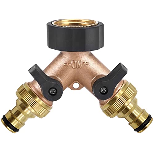 2-Wege-Verteiler Tesmotor Y-Verteiler für Wasserhähne mit 3/4-Zoll Anschluss
