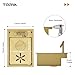 TORVA Gold RV Kitchen Sink, 12x17x7 Inch Compact Bar Sink, 16 Gauge T304 Stainless Steel Undermount Nano Coated Sink, Space-Saving Design for Camper Van, Boat, and Tiny Home