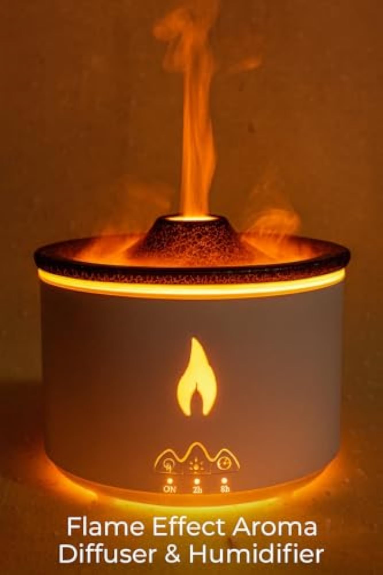 Flame Effect Ultra-Silent Essential Oil Diffuser, Relaxation Gift