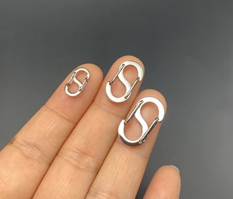 Amazon.co.jp: WORLD GOOD 極小 カラビナ 4個セット S字 ステンレス