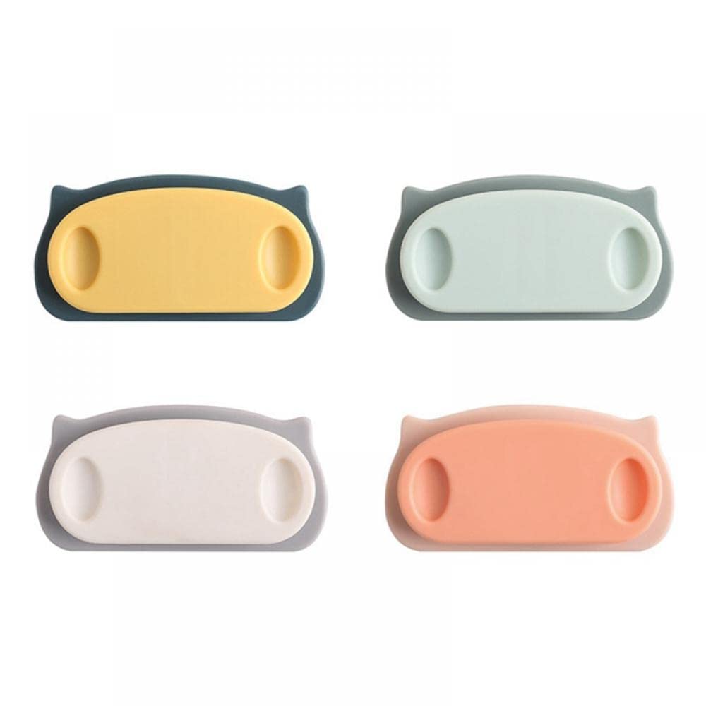 KPNG 4 Pack Plug Wire Organizer Cable Holder Clips Cord Manager Clips with Self Adhesive Pad Cable Management for Home and Office Cable Wire (‎7.5X3.8X1.2CM, Random, 4)-image-22