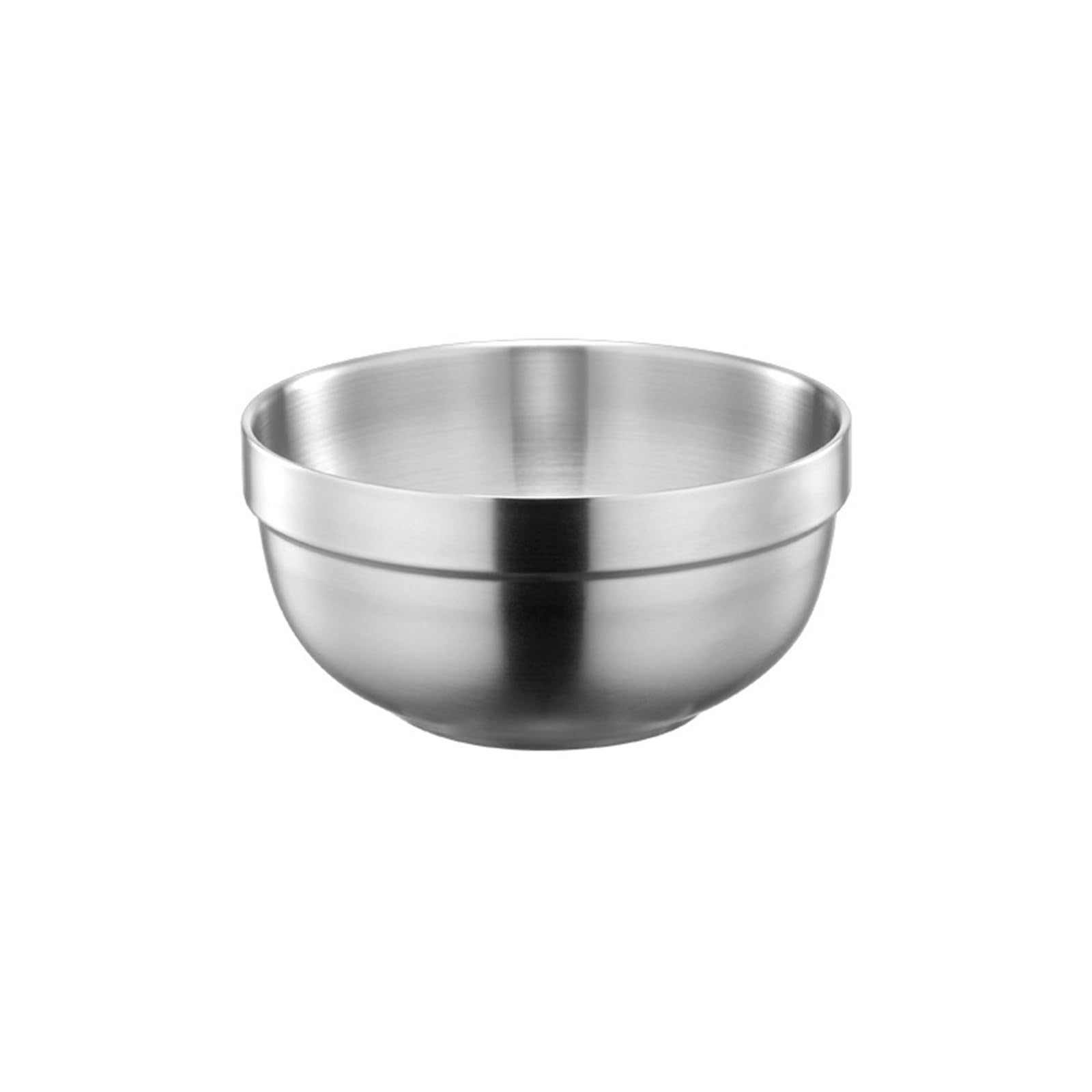 carotoe Stainless Steel Salad Bowl Easy to Clean Insulated Soup Bowl Metal Insulation Kitchen Dinnerwares Practical Tablewares Double Layer Insulated for Soup and Snacks