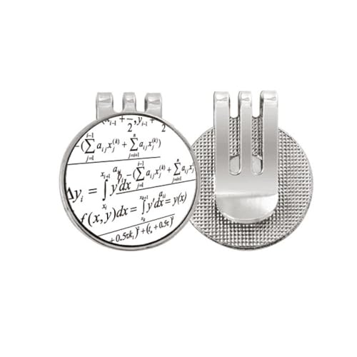 Marker de balle de golf mathématiques avec clip de chapeau magnétique émail