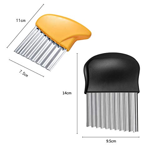 2 groentesnijders roestvrijstalen shredder, aardappelschaaf, gebruikt voor zoete aardappelen en fruit of groenten… - Image 7