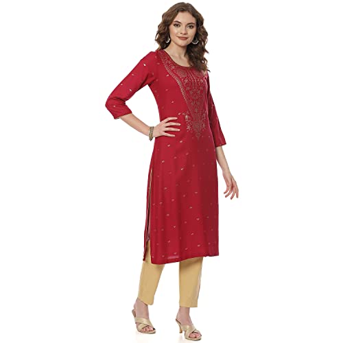 Image of Fuchsia Liva Straight Kurta